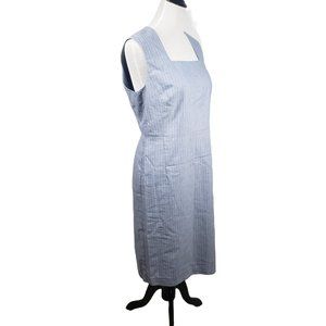 Premise Women's size 10 Light Blue & White Striped Dress NWT